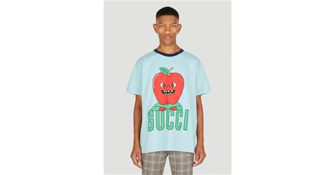 gucci apple print shirt|gucci t shirt vintage.